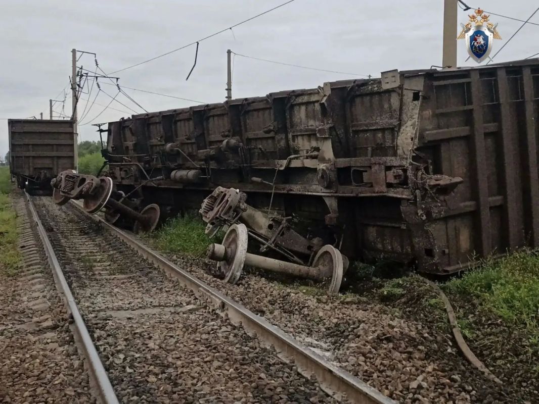 В Амурской области возбуждено уголовное дело по факту схода девяти вагонов