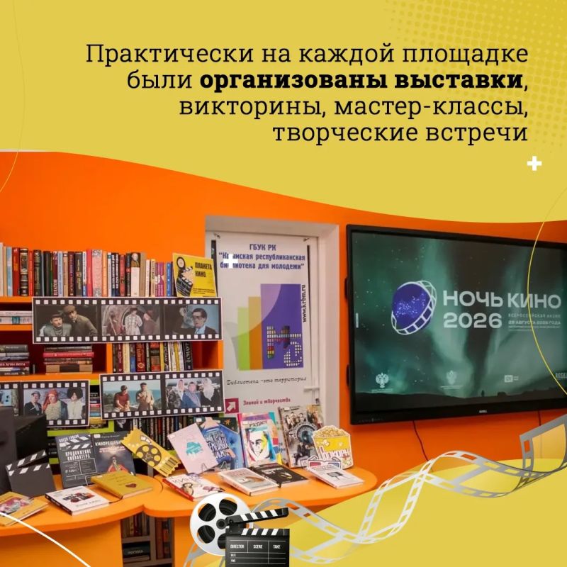 Всероссийская акция «Ночь кино», которая прошла в последнюю субботу лета, объединила 7470 крымчан Всероссийская акция «Ночь кино», которая прошла в последнюю субботу лета, объединила 7470 крымчан
