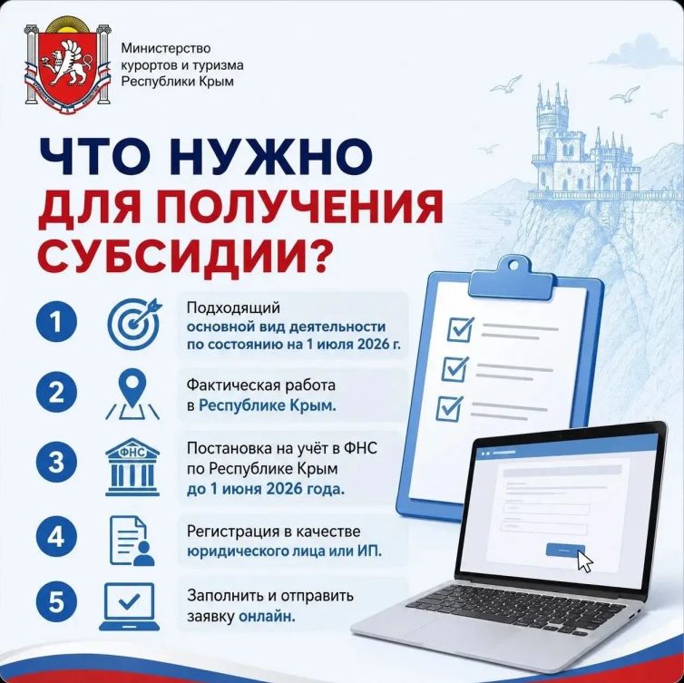 Утвержден порядок федеральных выплат в размере трех МРОТ крымскому турбизнесу Утвержден порядок федеральных выплат в размере трех МРОТ крымскому турбизнесу