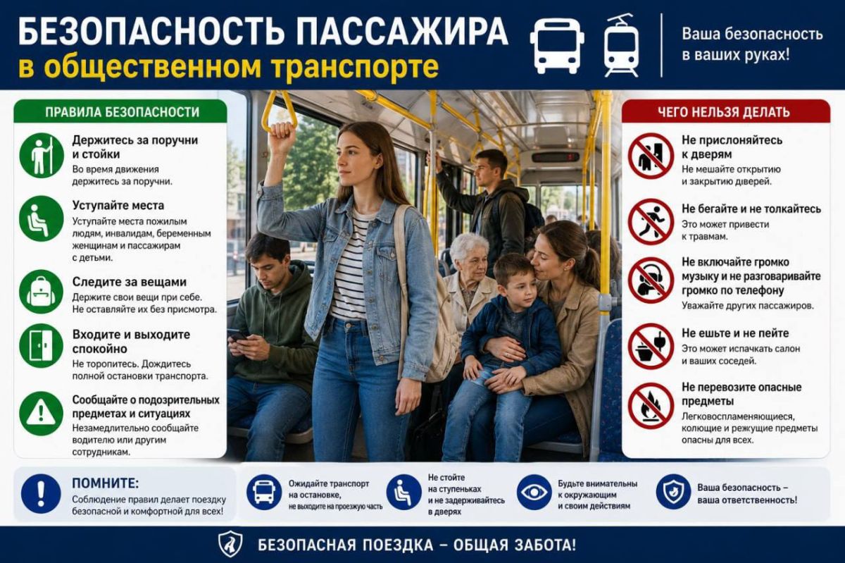 Безопасность пассажира в общественном транспорте