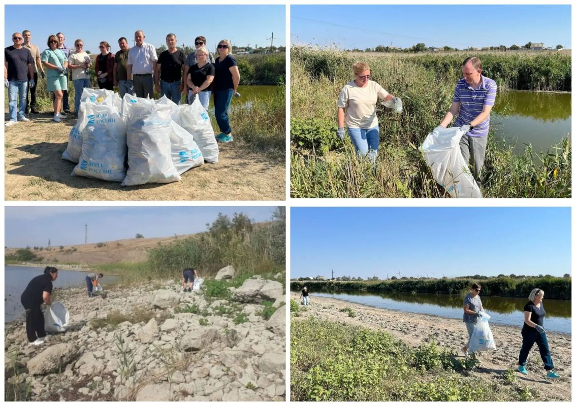 Госкомводхоз Республики Крым координирует проведение экоуборок на водных объектах в рамках Всероссийской акции «Вода России»