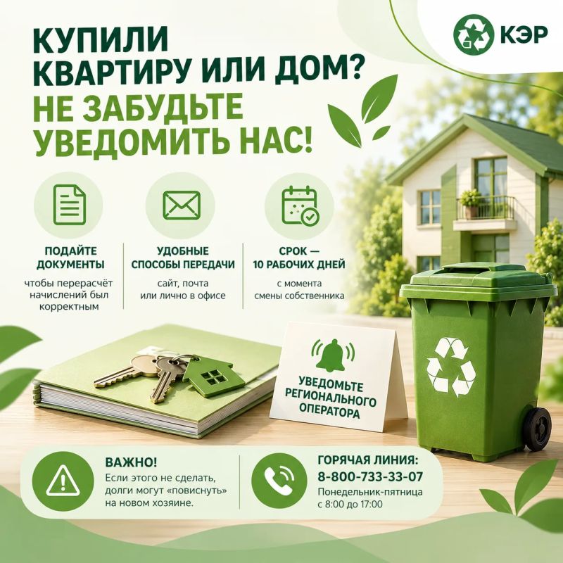 Купили квартиру или дом? Не забудьте про мусор!