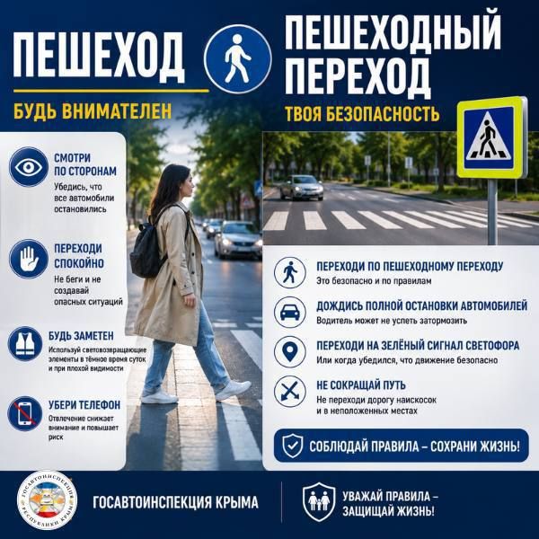 ПЕШЕХОДНЫЙ ПЕРЕХОД — НЕ ПОВОД ТЕРЯТЬ ВНИМАНИЕ