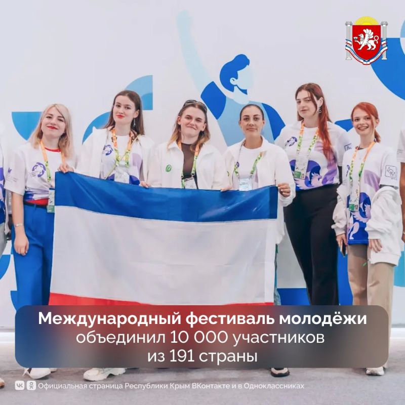 Делегация Крыма принимает участие в Международном фестивале молодежи