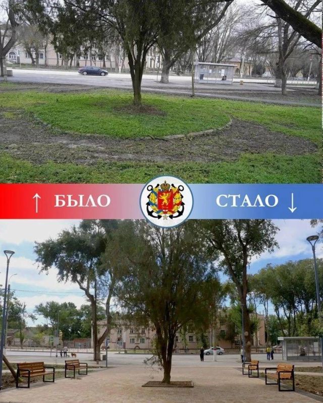 В Керчи завершили благоустройство сквера у остановки «Фабрика-кухня» В Керчи завершили благоустройство сквера у остановки «Фабрика-кухня»