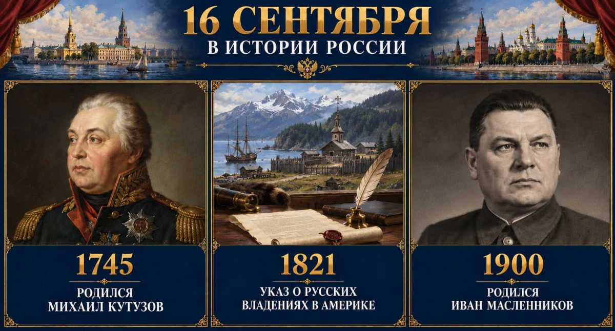 16 сентября в истории России 16 сентября в истории России