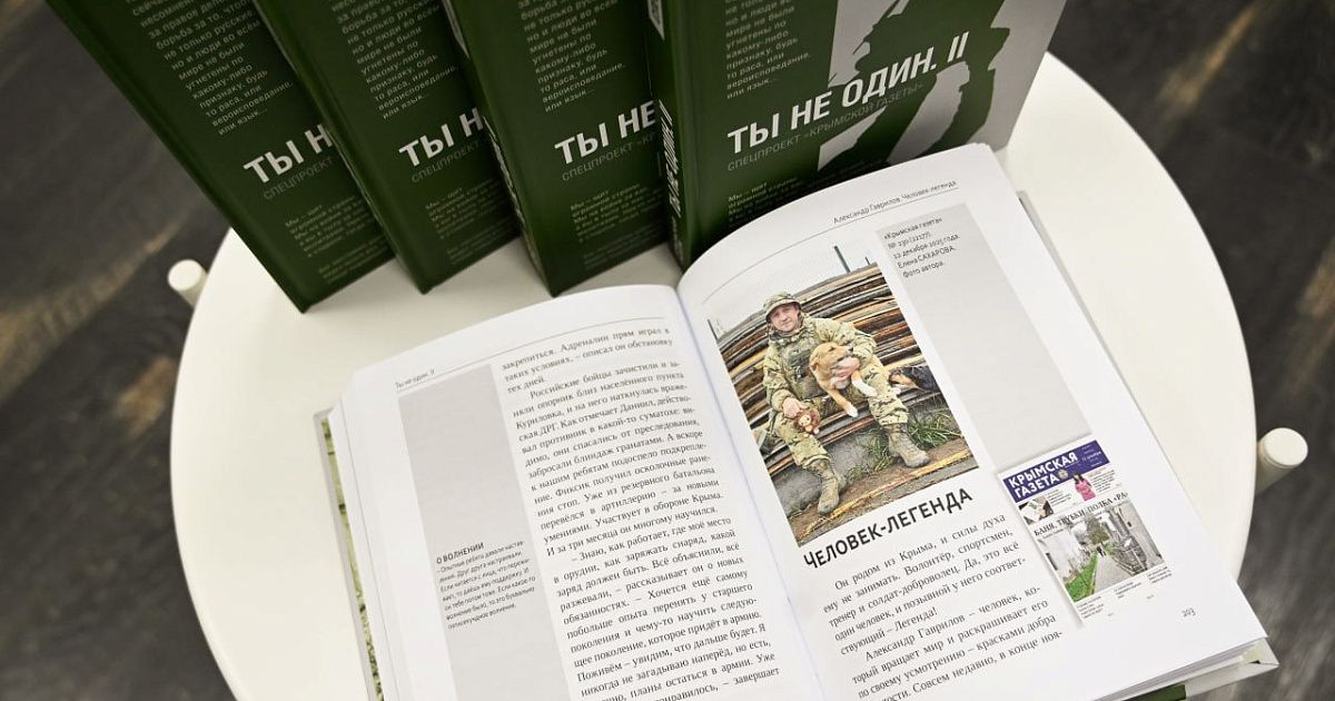 Аксёнов поблагодарил авторов второй части книги "Ты не один" за правду о подвигах бойцов СВО