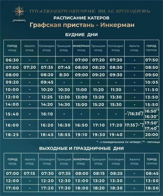 На маршруте «Графская пристань — Инкерман» станет больше рейсов