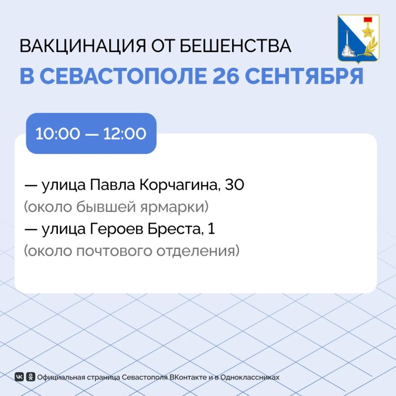 Ещё более 80 домашних питомцев вакцинировали от бешенства в Севастополе Ещё более 80 домашних питомцев вакцинировали от бешенства в Севастополе