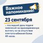 Важное напоминание. Сегодня – последний день подачи заявлений на единовременную выплату изза отсутствия электроснабжения более 48 часов