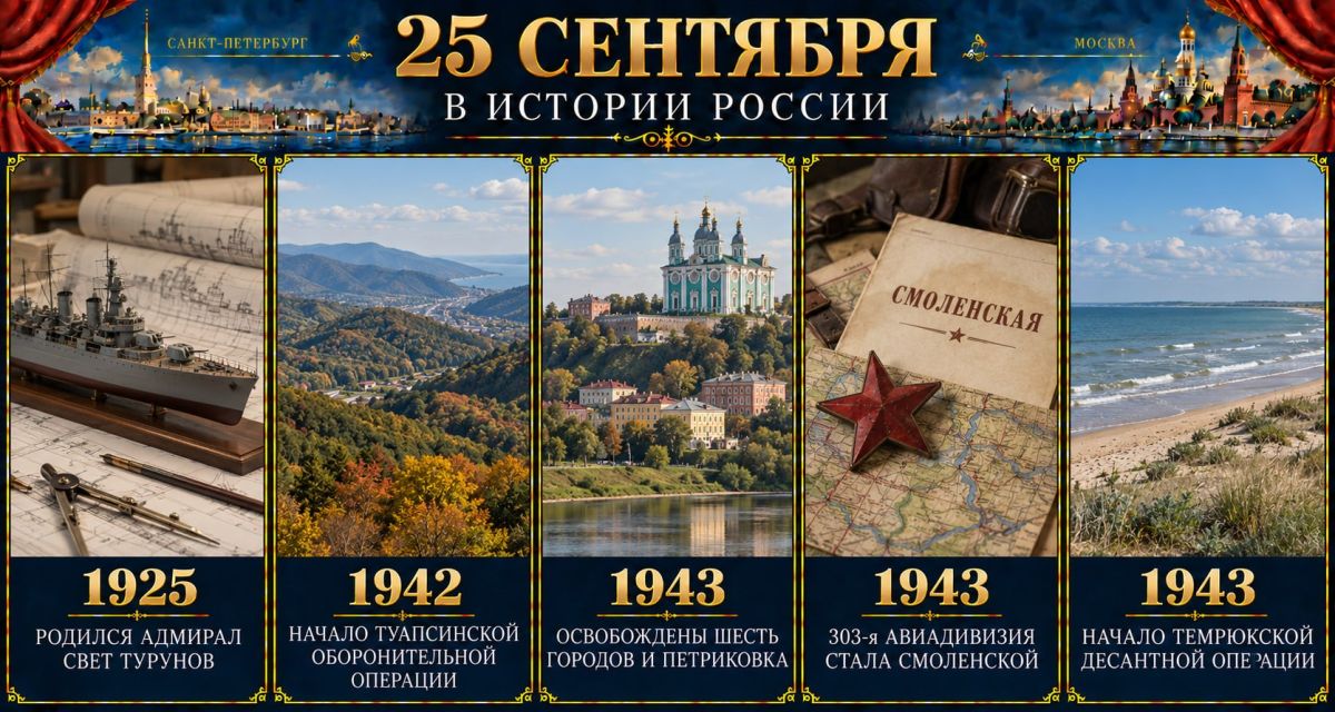 25 сентября в истории России 25 сентября в истории России