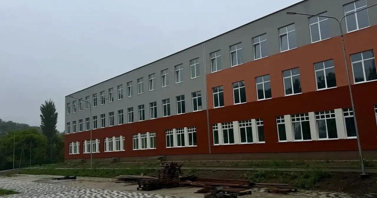 Строительство школы в микрорайоне Луговое в Симферополе завершено на 90%
