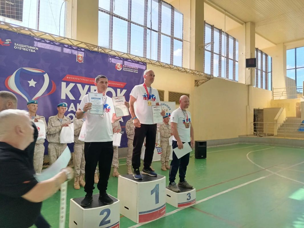 Спортивный Сакский район. На базе ГБУ "Центра спортивной подготовки сборных команд Республики Крым" состоялся региональный этап комплексного физкультурного мероприятия среди ветеранов СВО "Кубок Защитников Отечества". ... Спортивный Сакский район. На базе ГБУ "Центра спортивной подготовки сборных команд Республики Крым" состоялся региональный этап комплексного физкультурного мероприятия среди ветеранов СВО "Кубок Защитников Отечества". ...