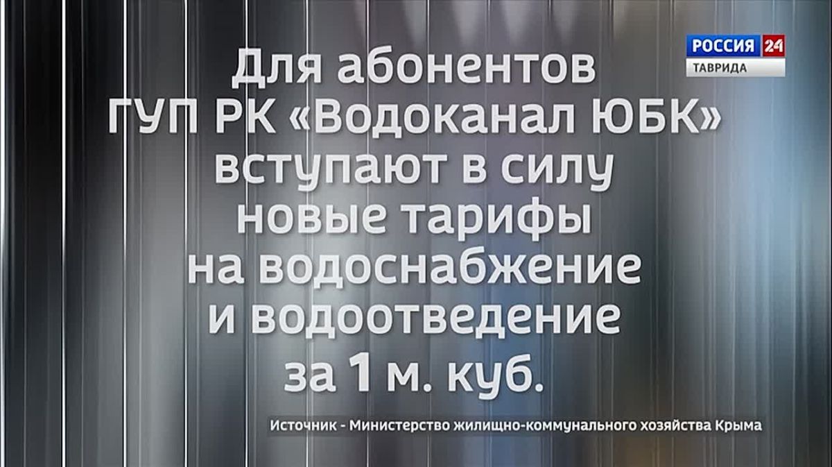 Крым в Цифрах: тарифы на услуги ЖКХ