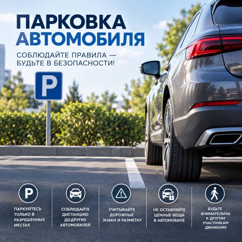Правильная парковка — безопасность для всех!