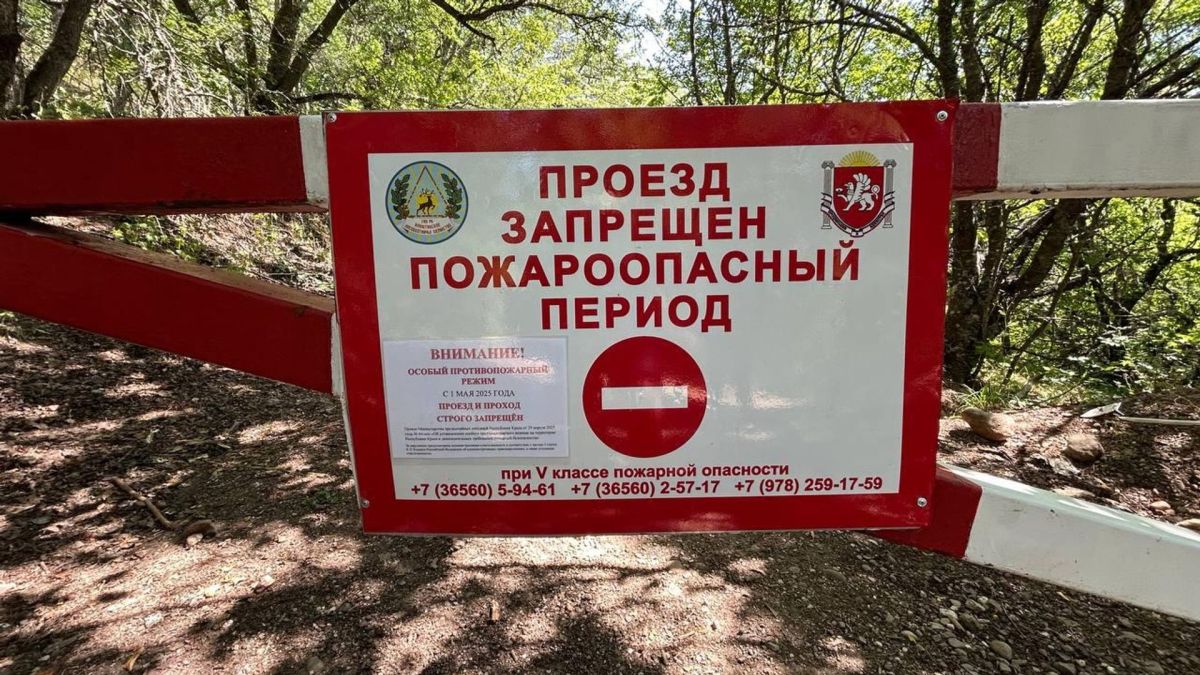 В трех районах Крыма сохраняется высокая пожарная опасность