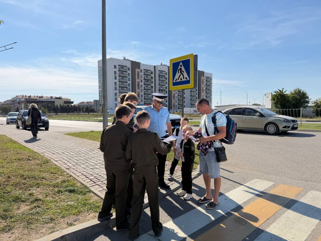 В Евпатории прошла профилактическая акция «Пешеход, на переход!»