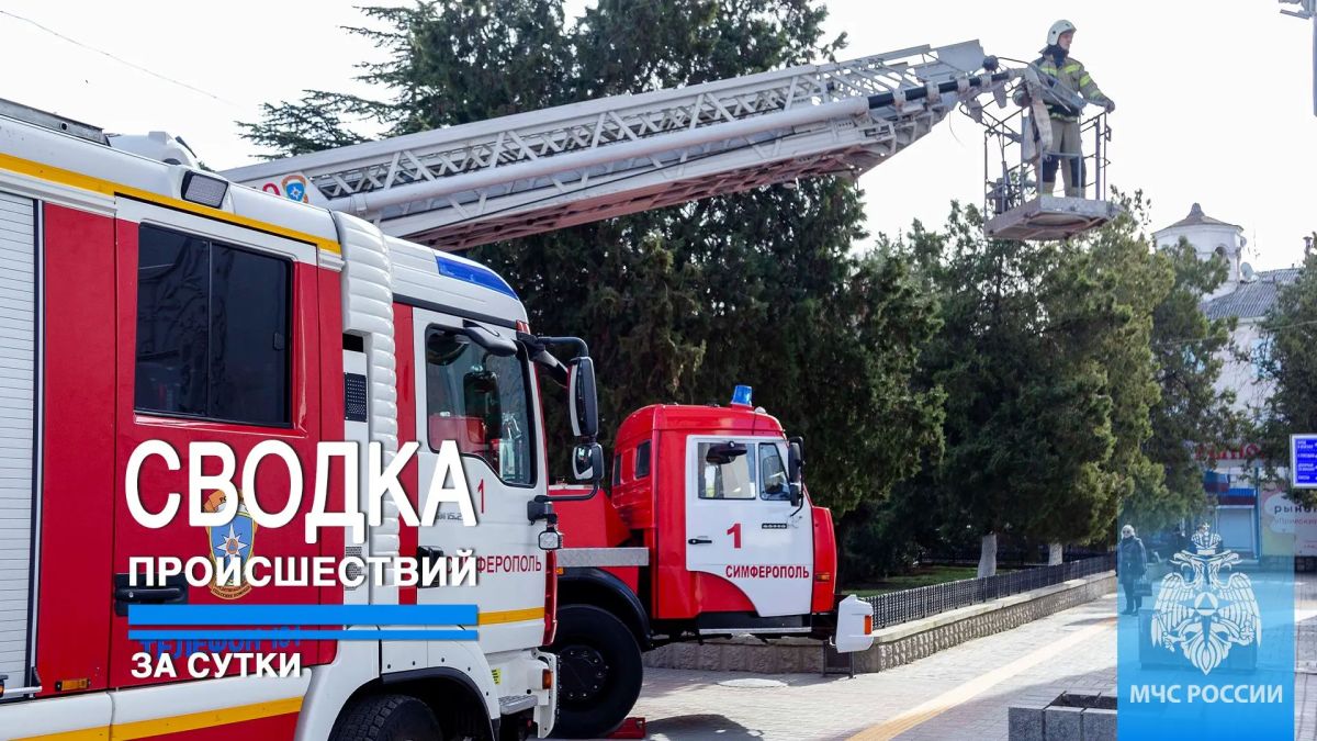 #ЧТОВЧЕРАПРОИЗОШЛО. За минувшие сутки пожарно-спасательные подразделения ГУ МЧС России по Республике Крым реагировали на: 3 пожара, из них: - 1 техногенный пожар;