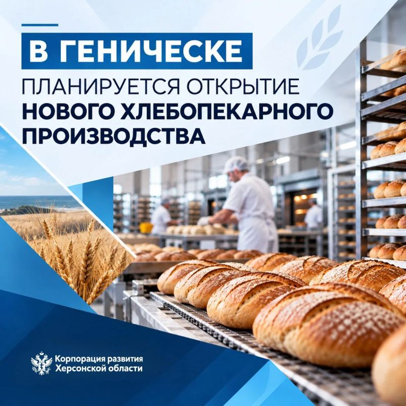 Владимир Сальдо: В Геническе реализуется хлебопекарный проект