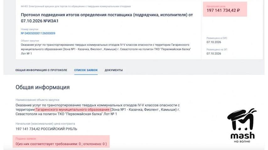 Мусорные компании не хотят работать с регоператором Севастополя