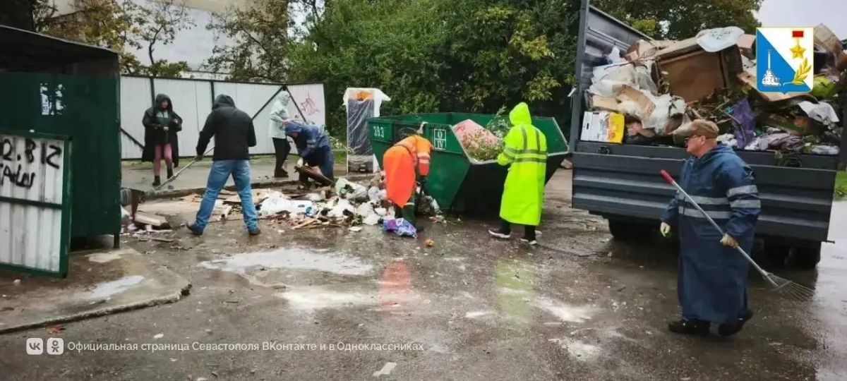 Свыше 575 тонн отходов вывезли в Севастополе