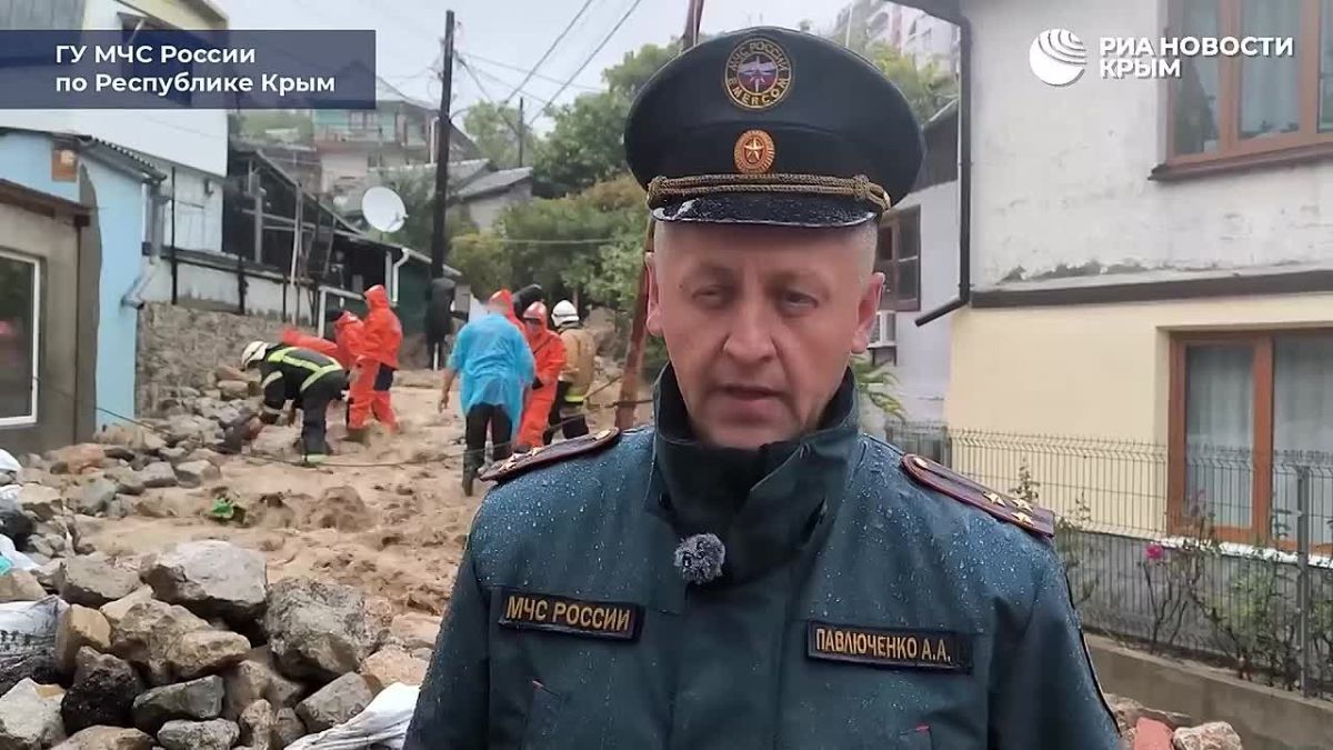 В Кореизе созданы два боевых участка для ликвидации последствий непогоды