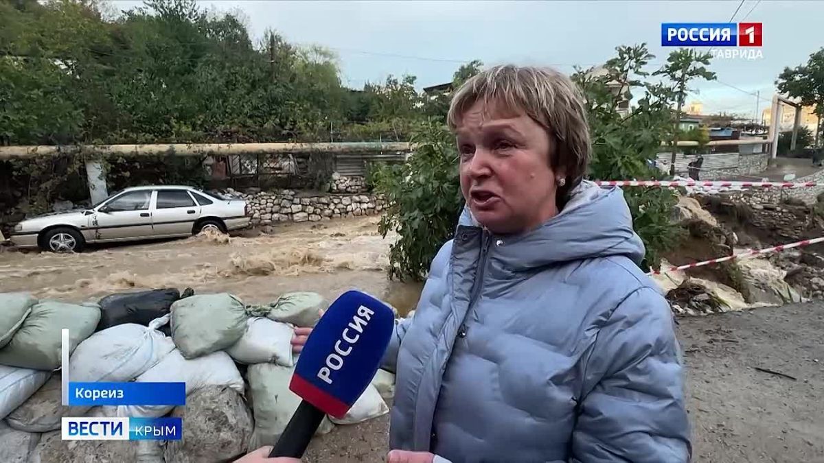 До конца суток в реках Ялты ожидается половодье