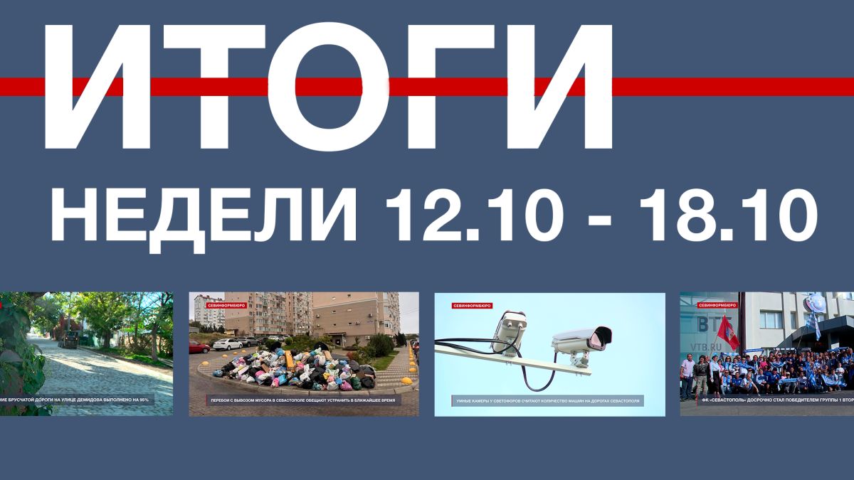 Основные события недели в Севастополе: 12 – 18 октября