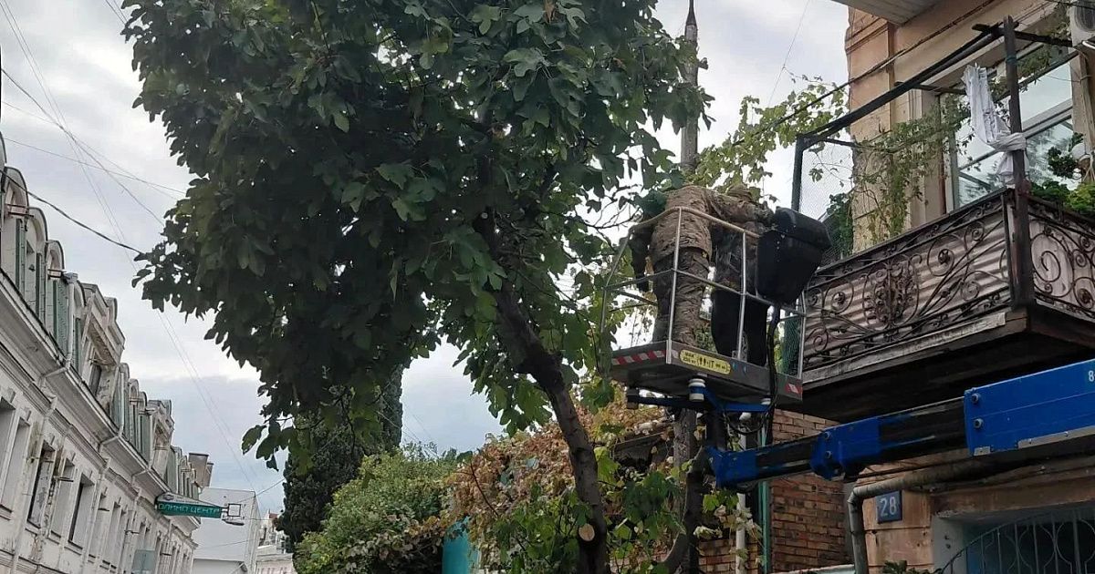 В Ялте ликвидируют последствия непогоды, городские службы работают круглосуточно