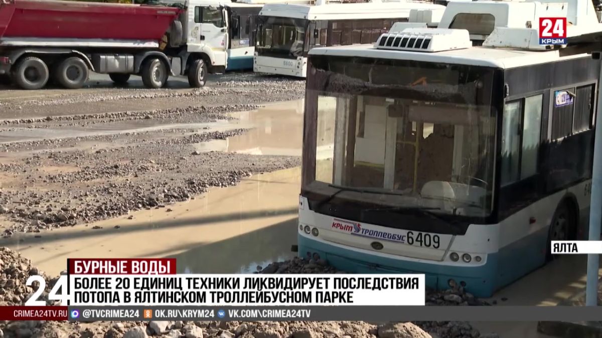 Ночью река быстрая затопила подземный переход в Ялте