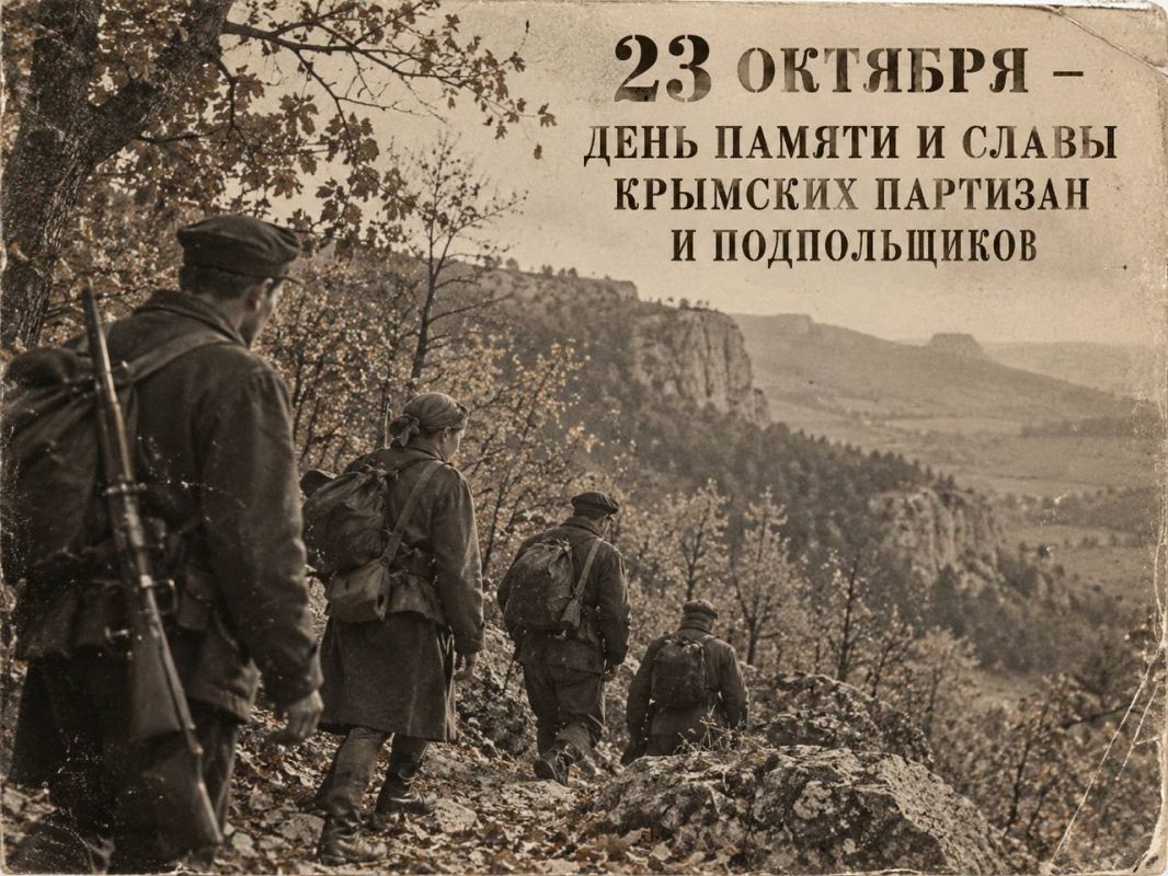 Дмитрий Чумаков: 23 октября – День памяти и славы крымских партизан и подпольщиков