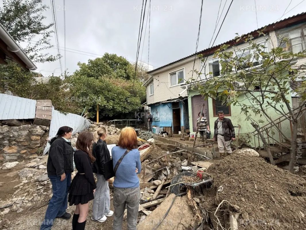 В Кореизе начали обследование подтопленных домов и оформление помощи для жителей