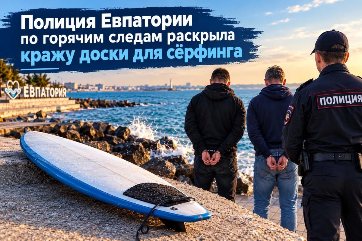 Полиция Евпатории по горячим следам раскрыла кражу доски для сёрфинга