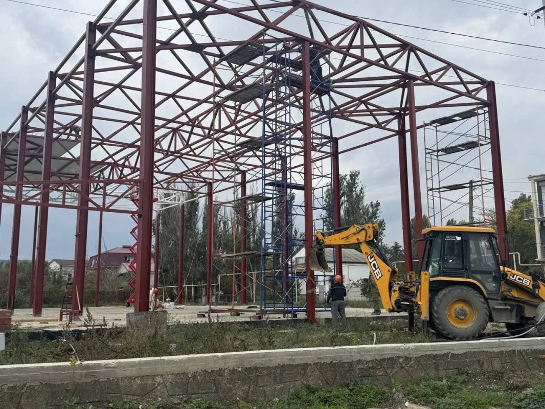 В Феодосии строят спортзал базы «Динамо»
