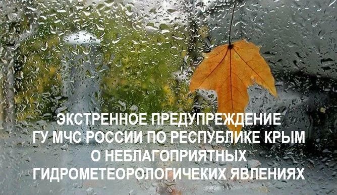 Крымэнерго: Вечером 28 октября, ночью 29 октября 2026 года в южных и центральных районах Крыма ожидаются сильные дожди (