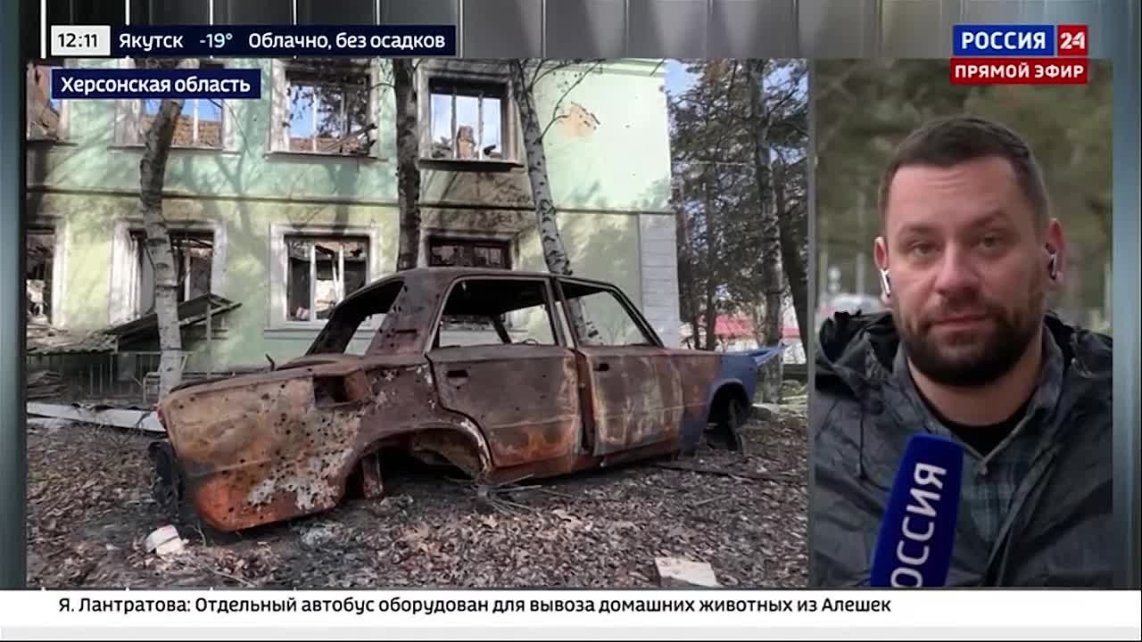 Меньше чем через два часа закончится выезд жителей Алёшек, пожелавших покинуть населённый пункт