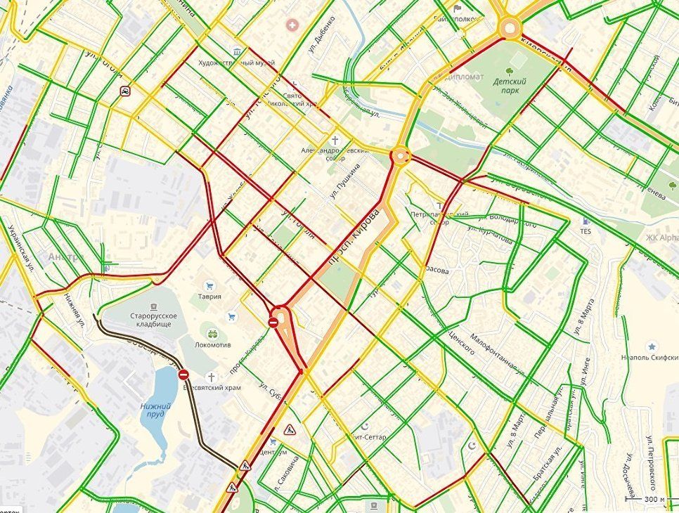 Карта пробок симферополь