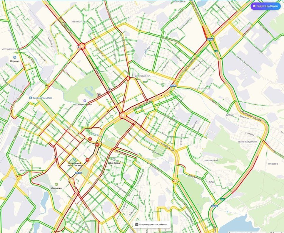 Карта транспорта симферополь