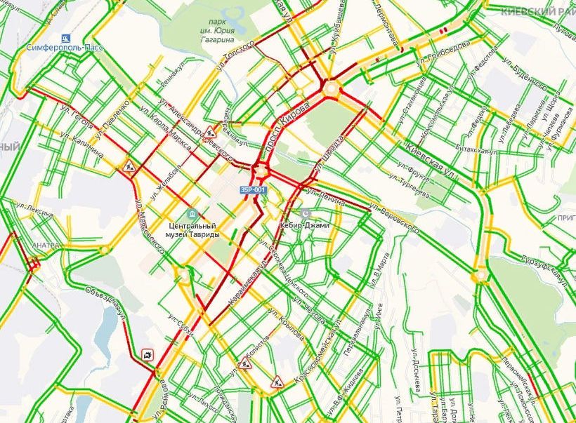 Симферополь карта онлайн в реальном