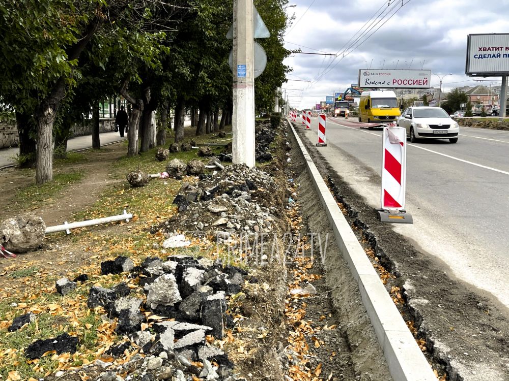 На проспекте Победы в Симферополе начался ремонт дороги. ФОТО