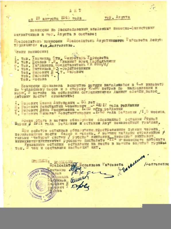 В Крыму рассекретили архивы о расследовании нацистских зверствах в годы войны