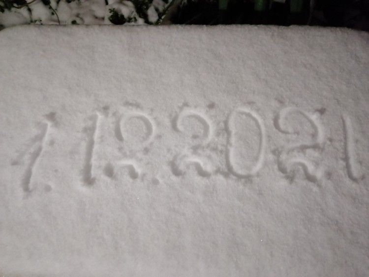 В Симферополе выпал снег 1 декабря