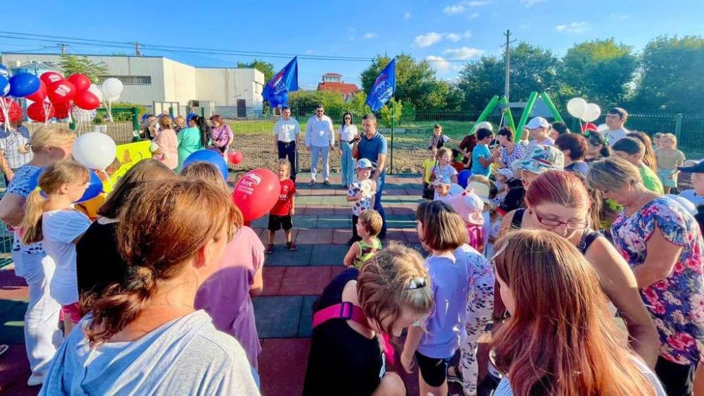 В Симферополе открыта ещё одна детская площадка