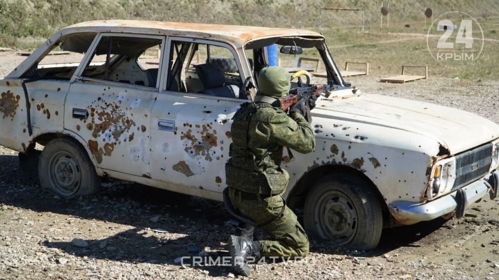 На полигоне в Крыму готовят мобилизованных граждан к выполнению задач в зоне СВО