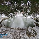 Долгожданная зима: заснеженный ботанический сад Симферополя на фото