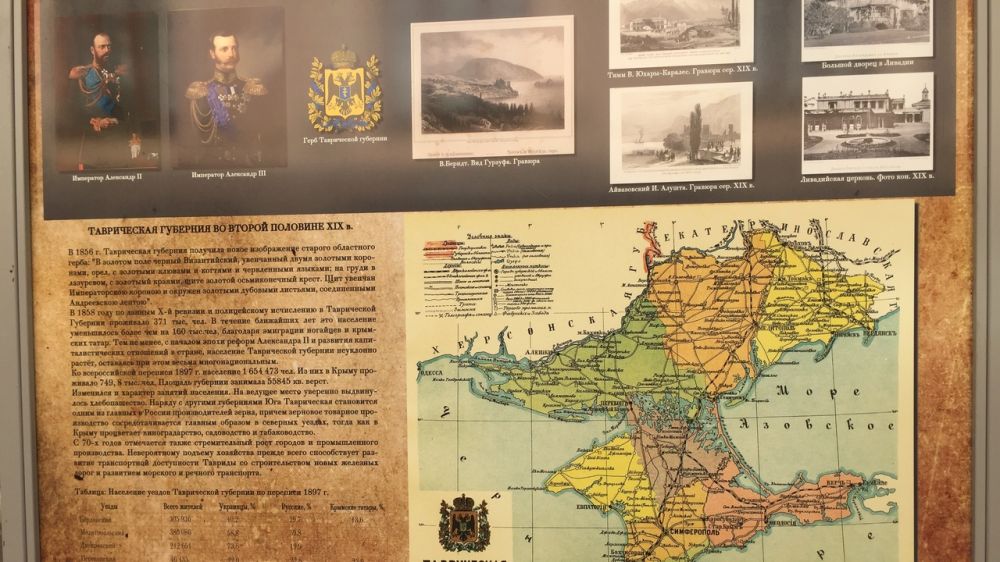 В Центральном музее Тавриды представлена выставка «Российская Таврида. Территория. Власть. Общество»